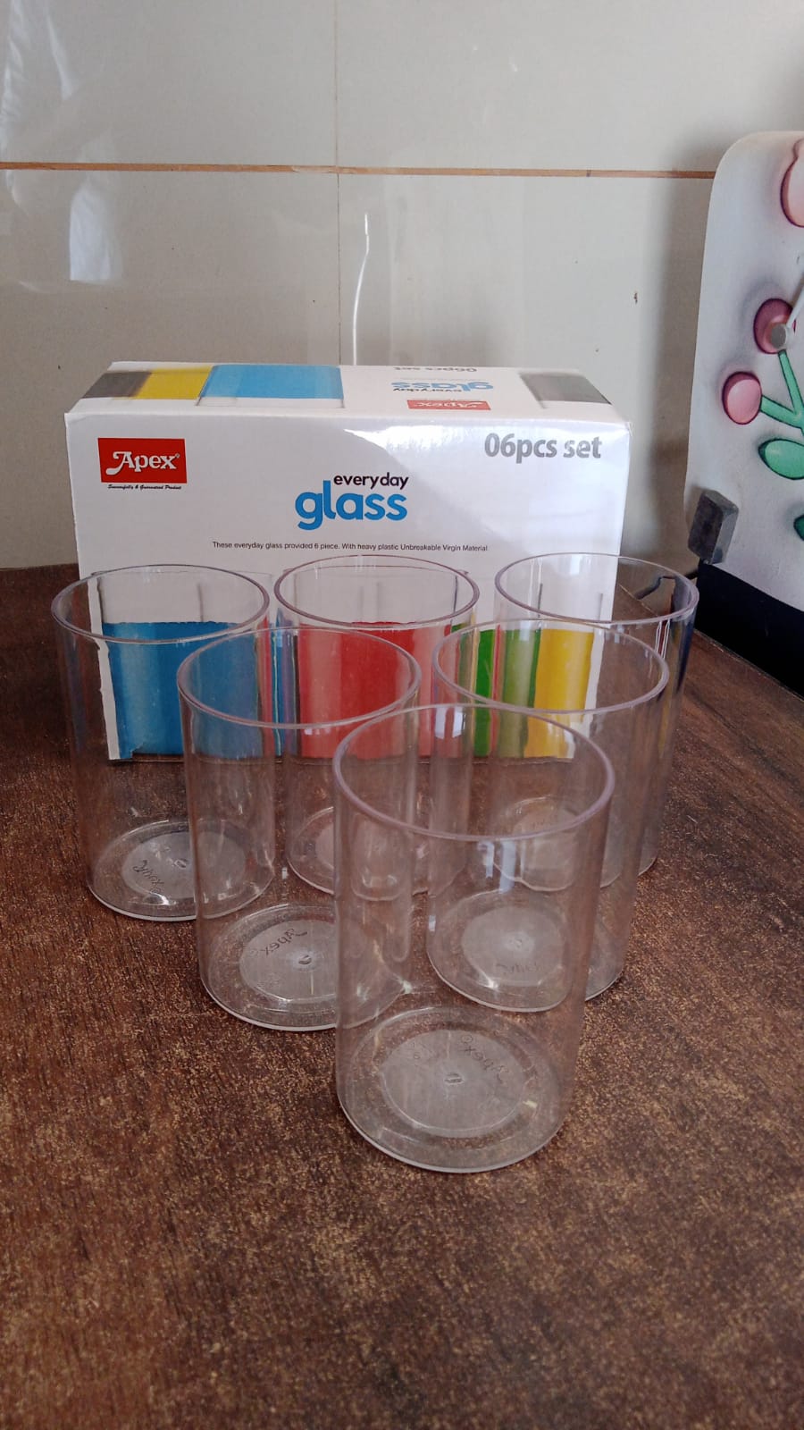 Apex Everyday Plastic Glass Set – 6 Pieces Lightweight & Unbreakable Apex Everyday Plastic Glass Set – 6 Pieces Lightweight & Unbreakable